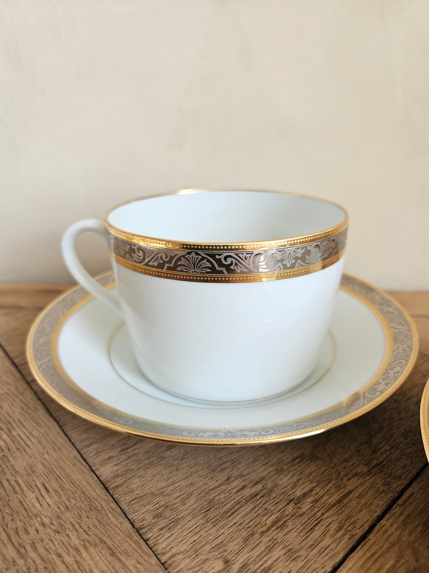 Grandes tasses porcelaine Lafarge, Limoges