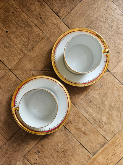 Grandes tasses porcelaine d’Art, Limoges