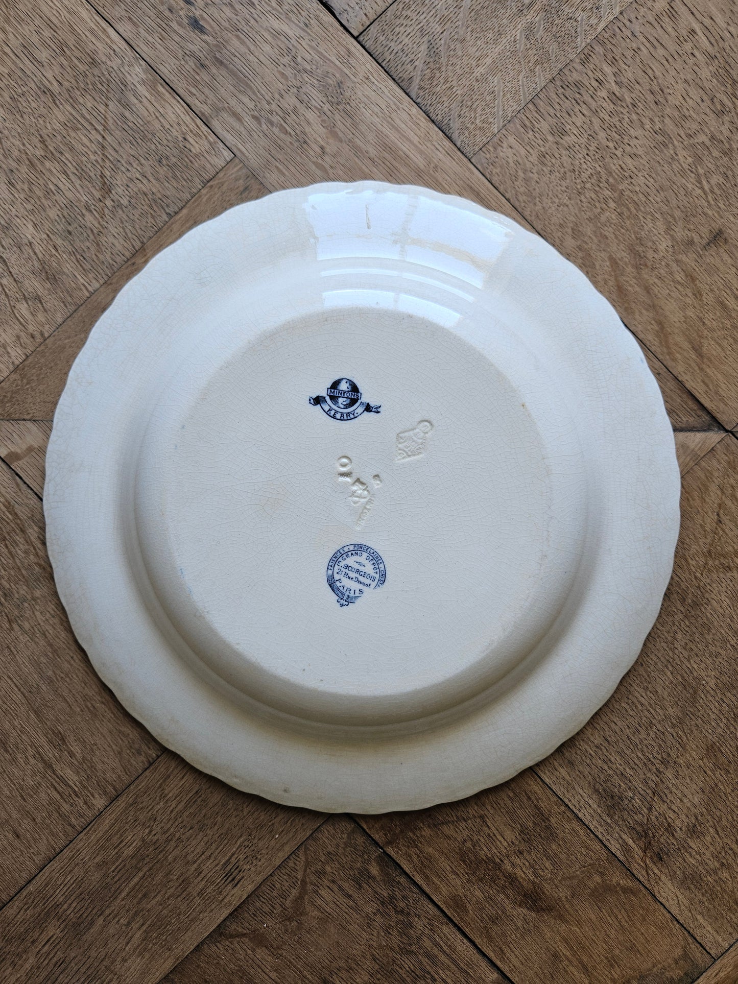 Plat creux ancien Mintons, Kerry