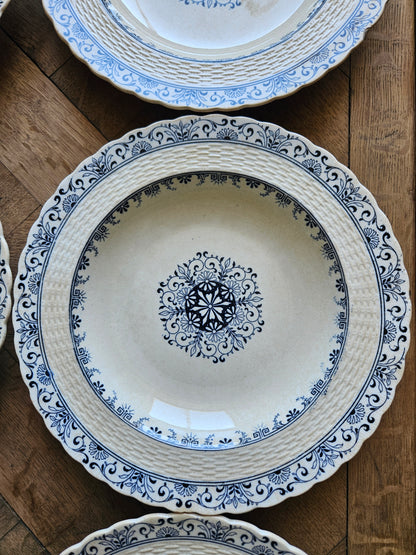 Assiettes creuses anciennes Mintons, Kerry