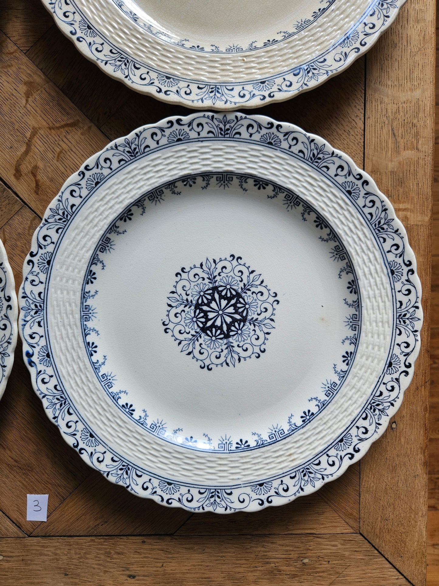 Assiettes plates anciennes Mintons, Kerry #3