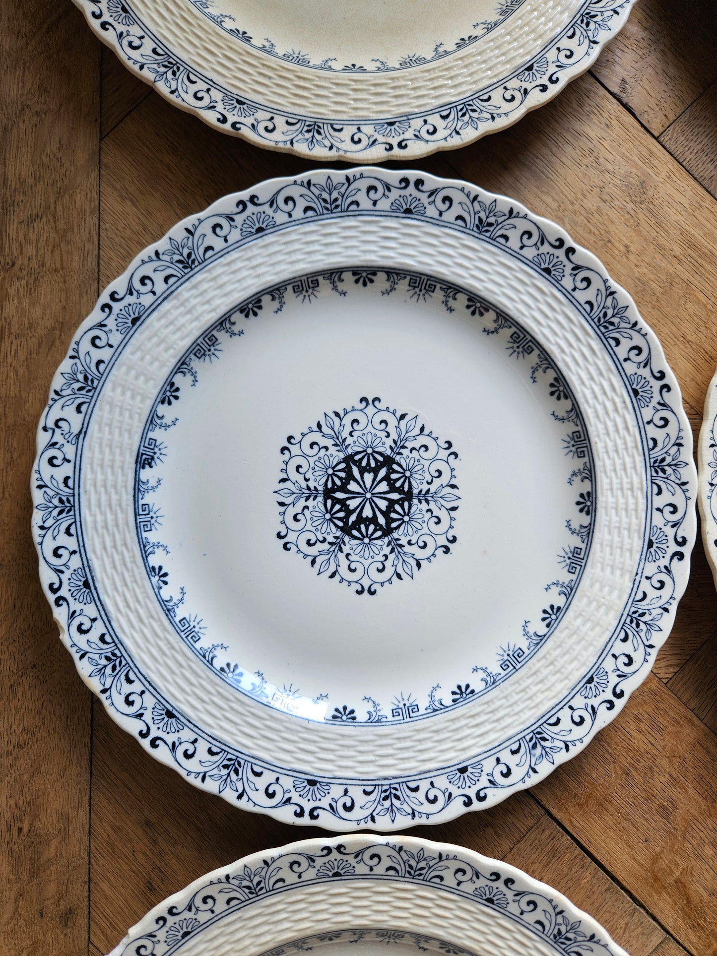 Assiettes plates anciennes Mintons, Kerry #3
