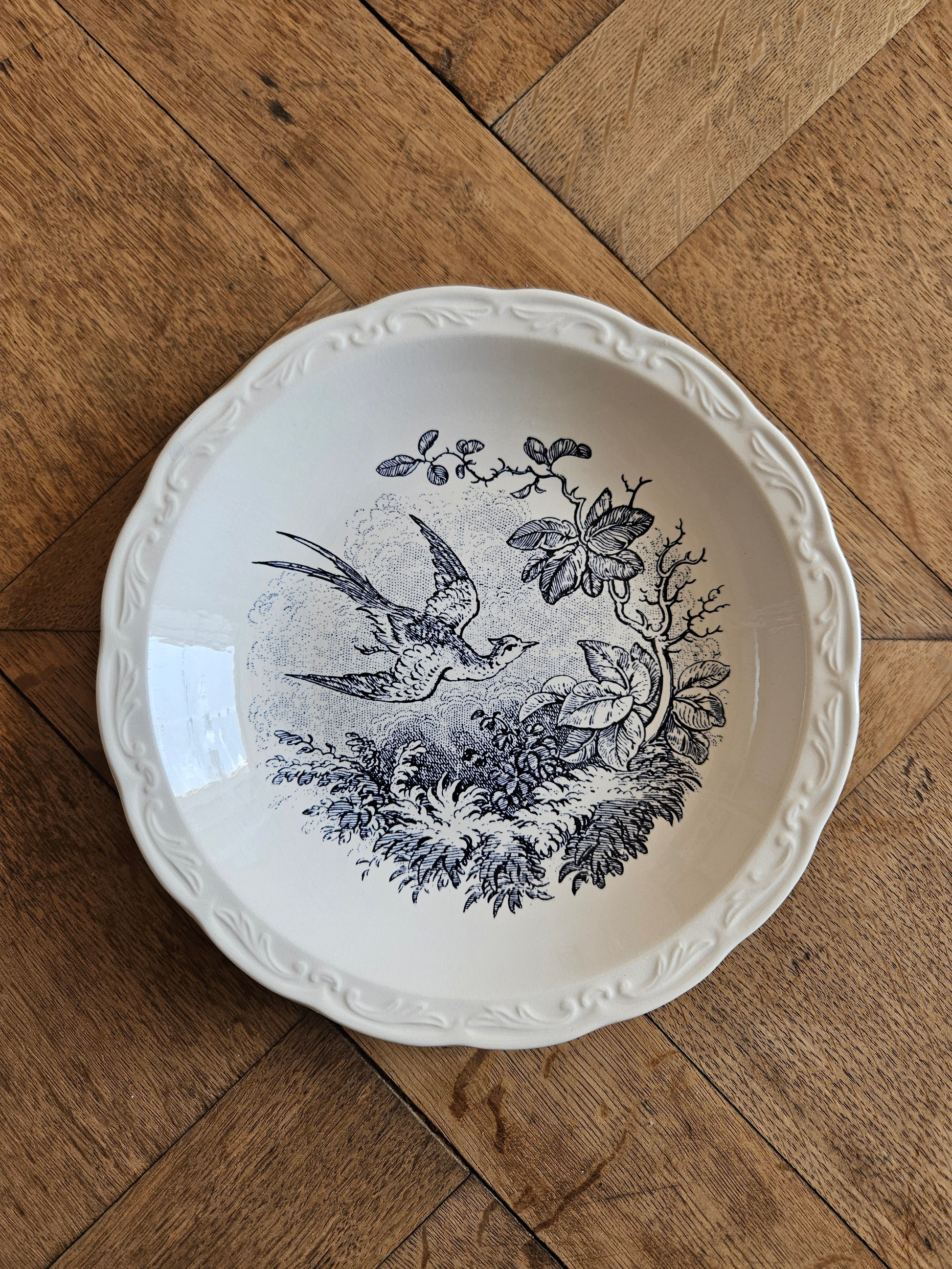 Assiette creuse vintage Digoin, Colvert