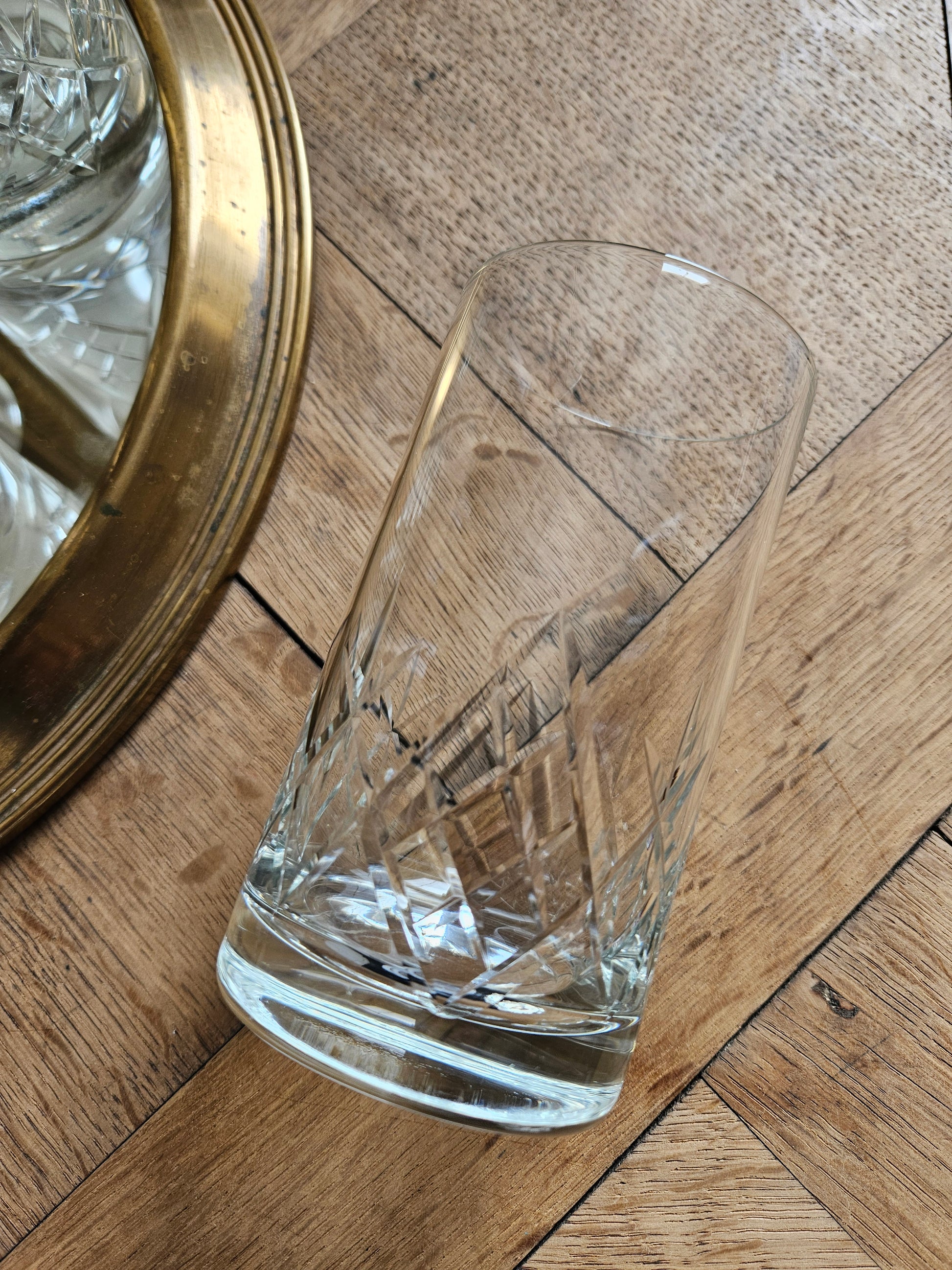 Verre à cocktail vintage en cristal 