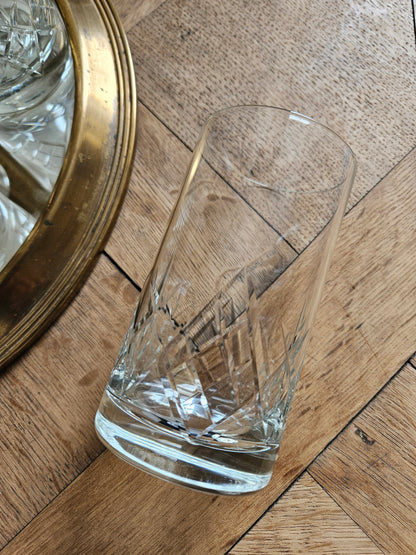 Verre à cocktail vintage en cristal 