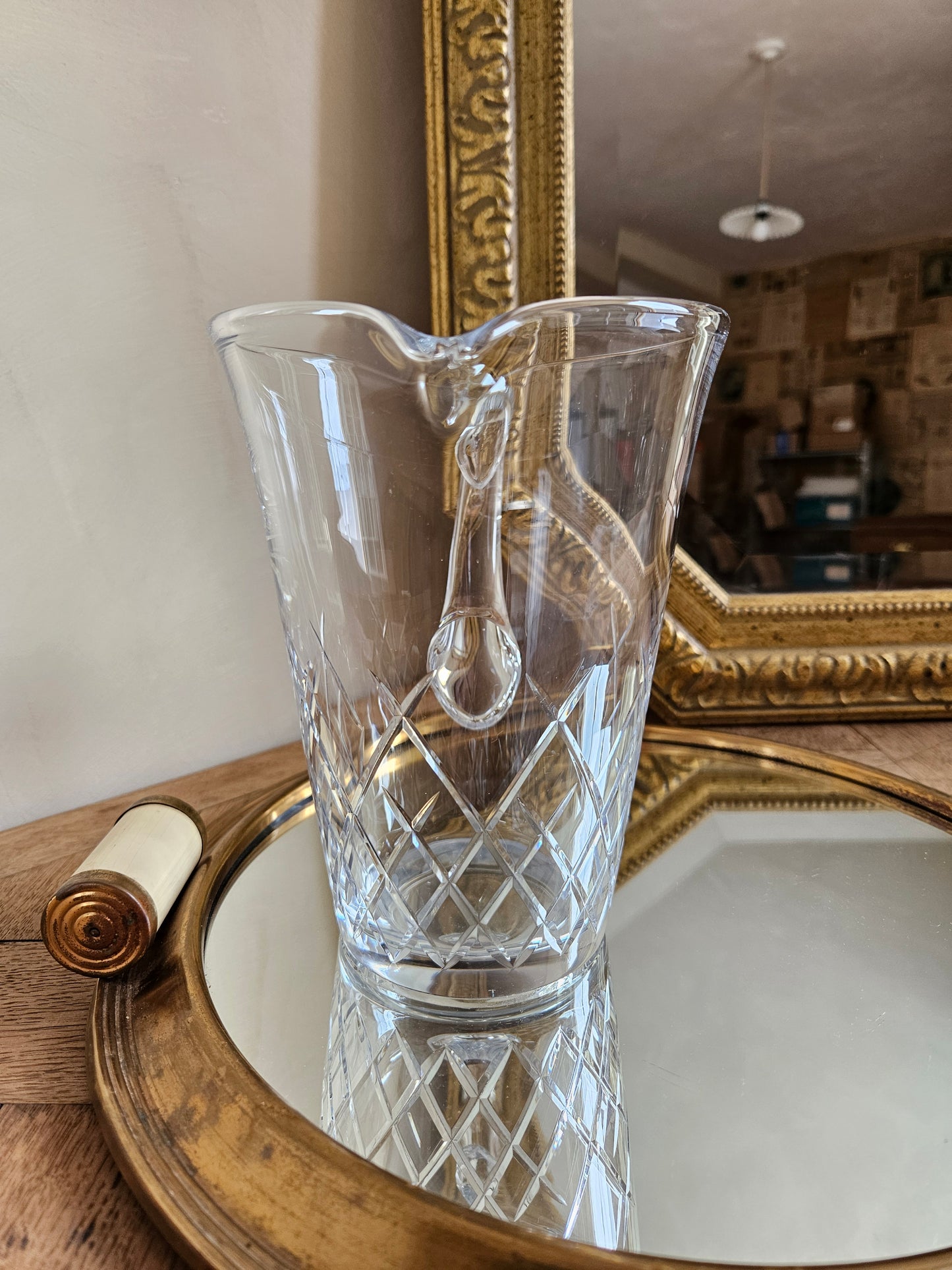 Pichet ancien en cristal de Vannes