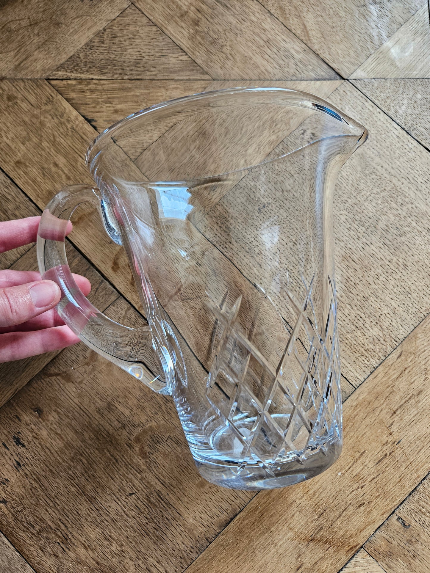 Pichet ancien en cristal de Vannes