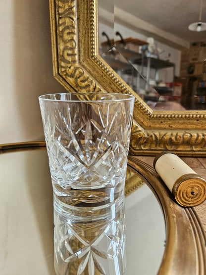 Verre à whisky vintage en cristal de Lorraine Etzel
