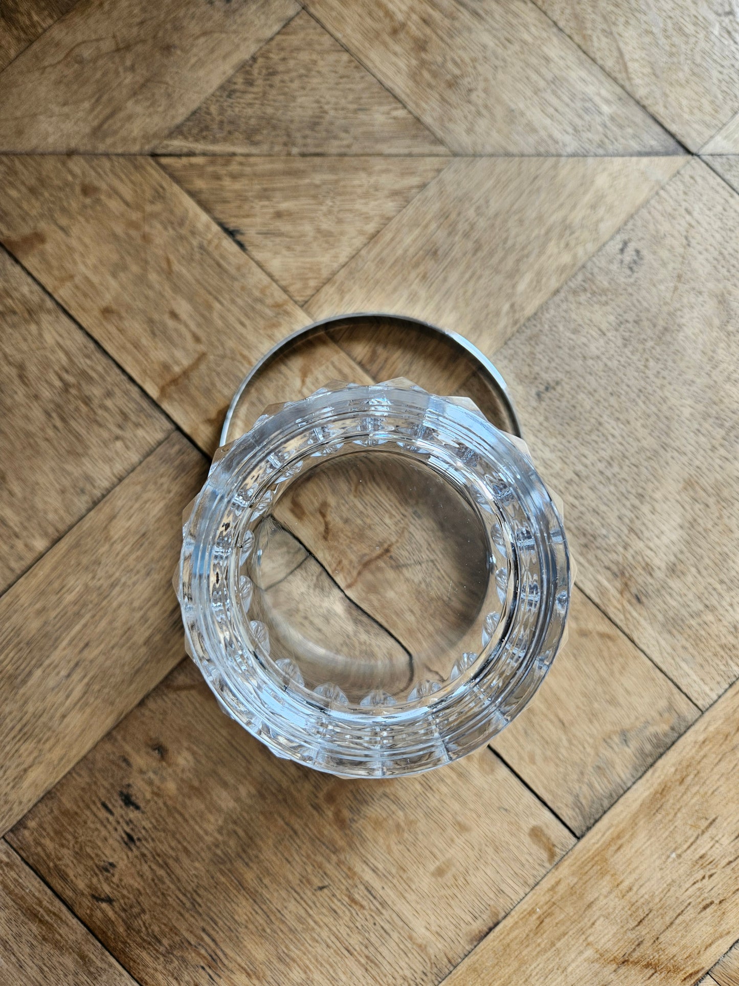 Seau à glace vintage en cristal