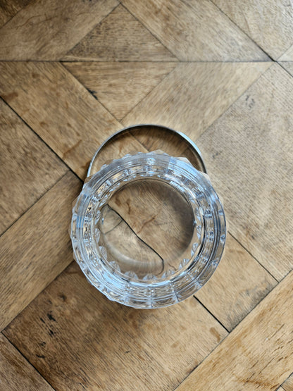 Seau à glace vintage en cristal