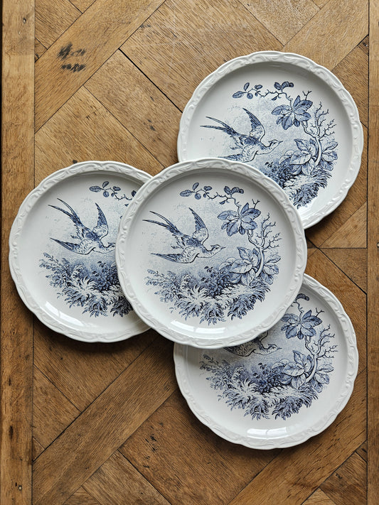 Assiettes plates Digoin, Colvert