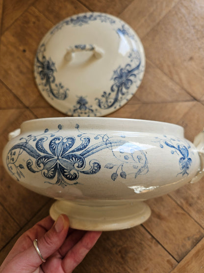 Légumier ancien Faïencerie de Lyon, Joconde