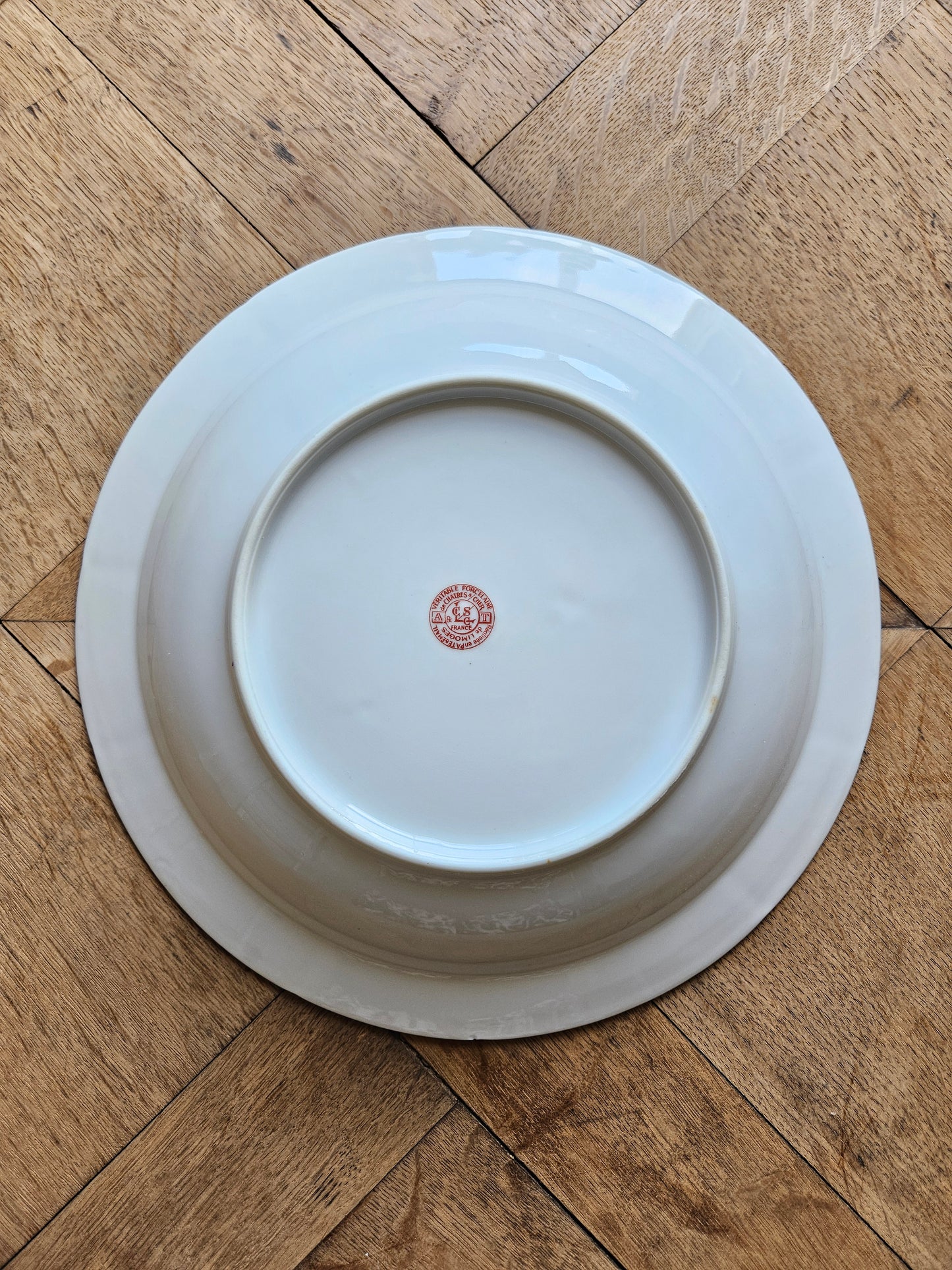 Plat creux porcelaine de Châtres-sur-Cher 