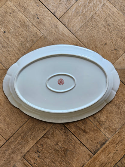 Arrière de plat ancien en porcelaine de Châtres-sur-Cher