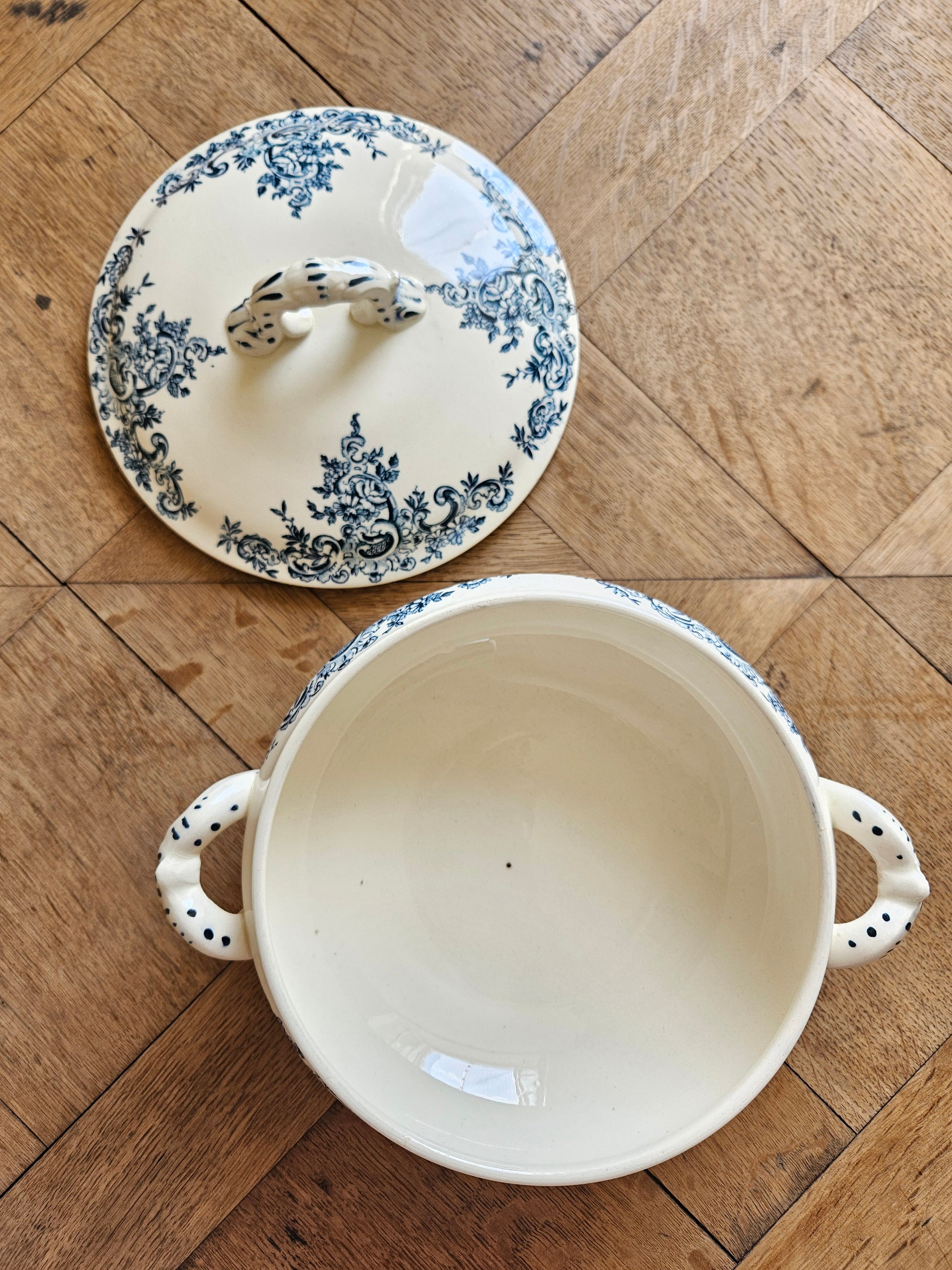 Légumier ancien HB & Cie, Louis XV