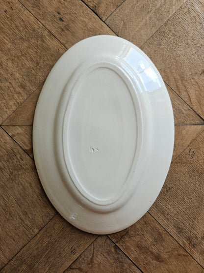 Plat ovale ancien HB & Cie, Louis XV