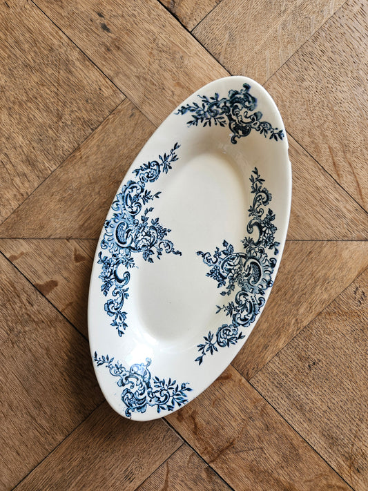 Ravier ancien HB & Cie, Louis XV. Terre de fer.