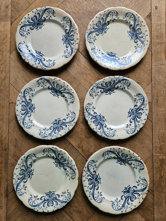 Assiettes à dessert anciennes Faïencerie de Lyon, Joconde #2