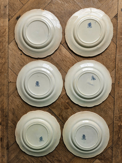 Assiettes à dessert anciennes Faïencerie de Lyon, Joconde #2