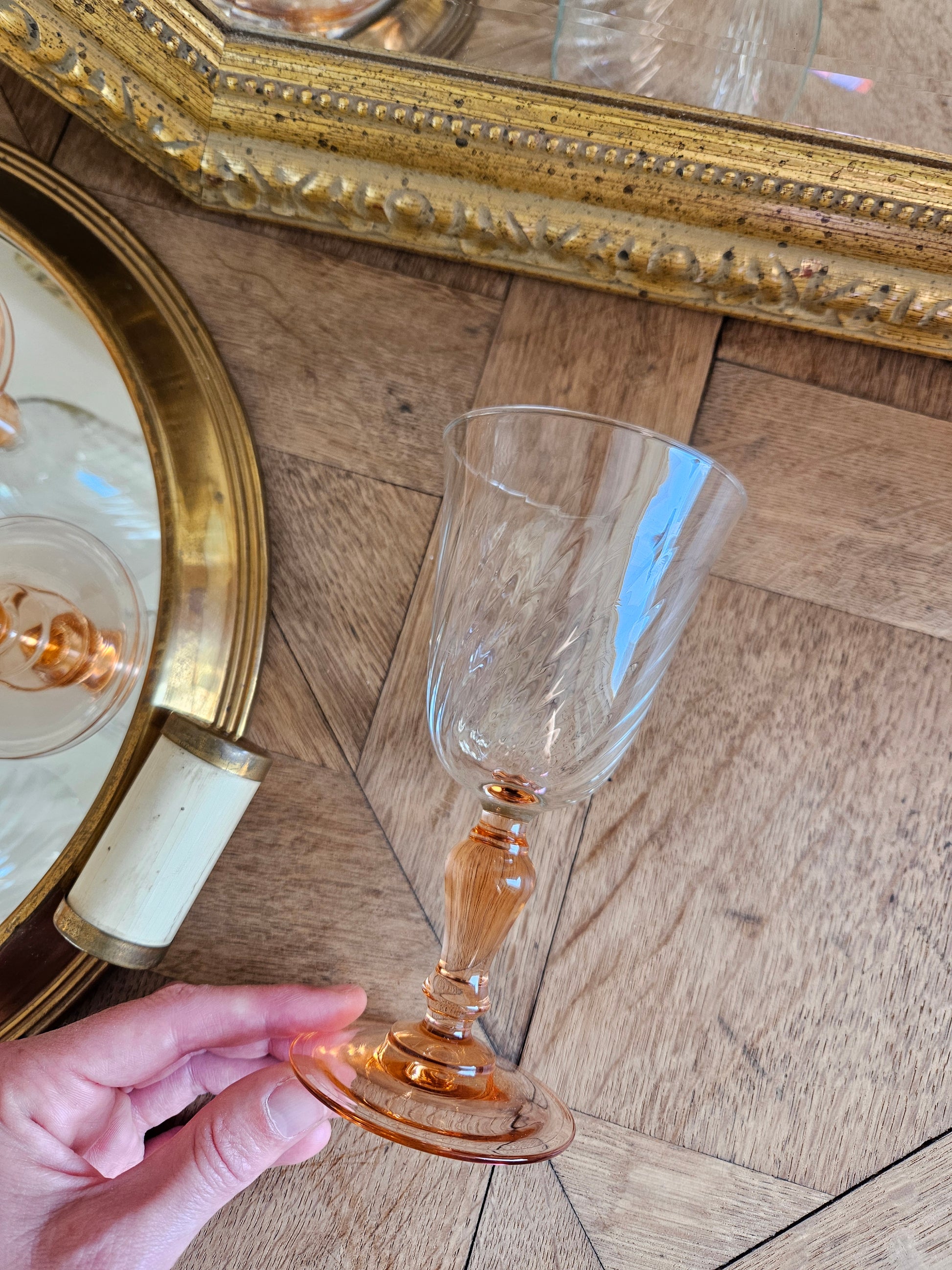 Verre à eau vintage Luminarc Rosaline