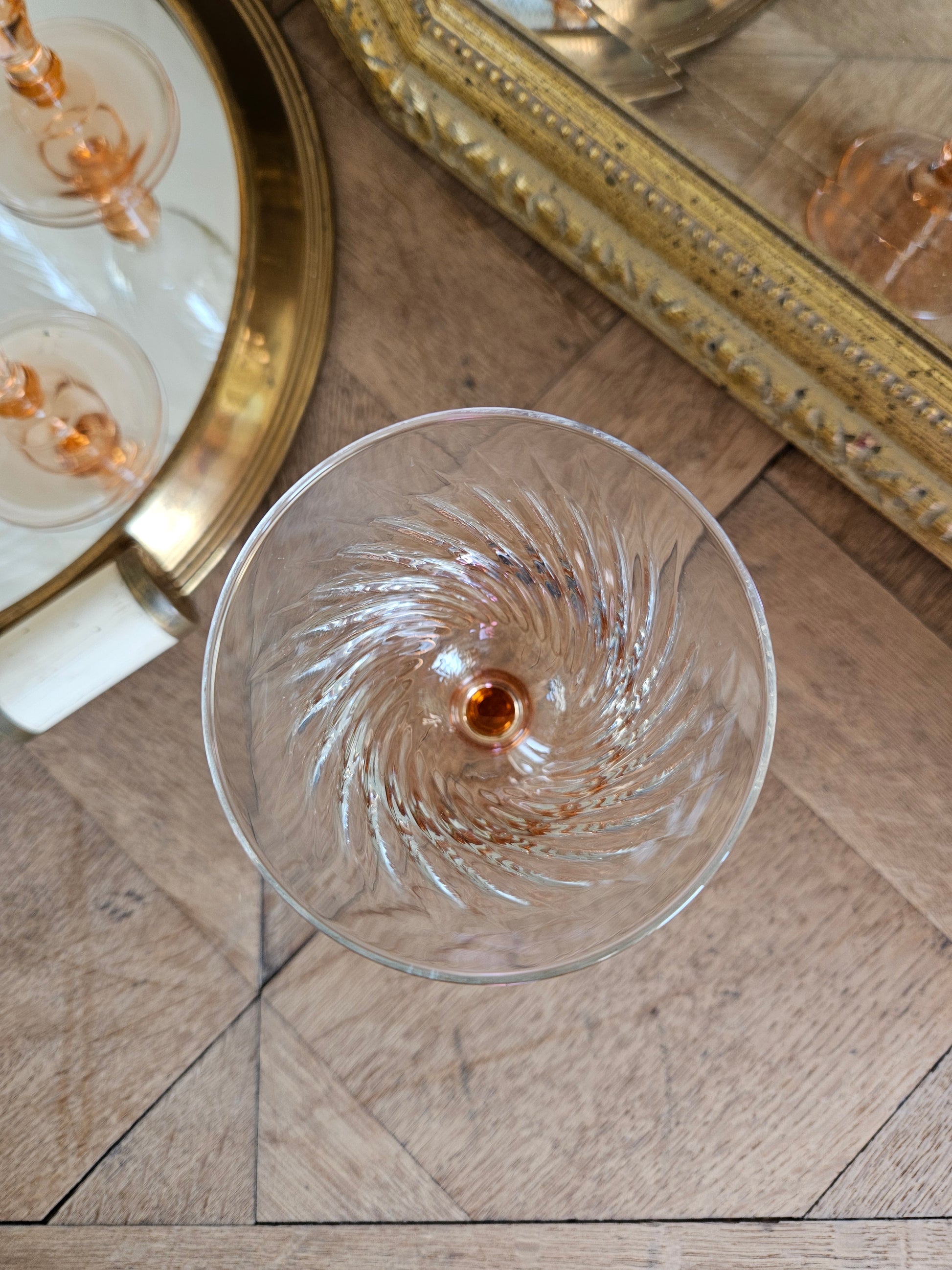 Verre à eau vintage Luminarc Rosaline
