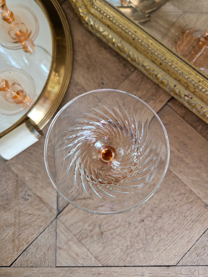 Verre à eau vintage Luminarc Rosaline