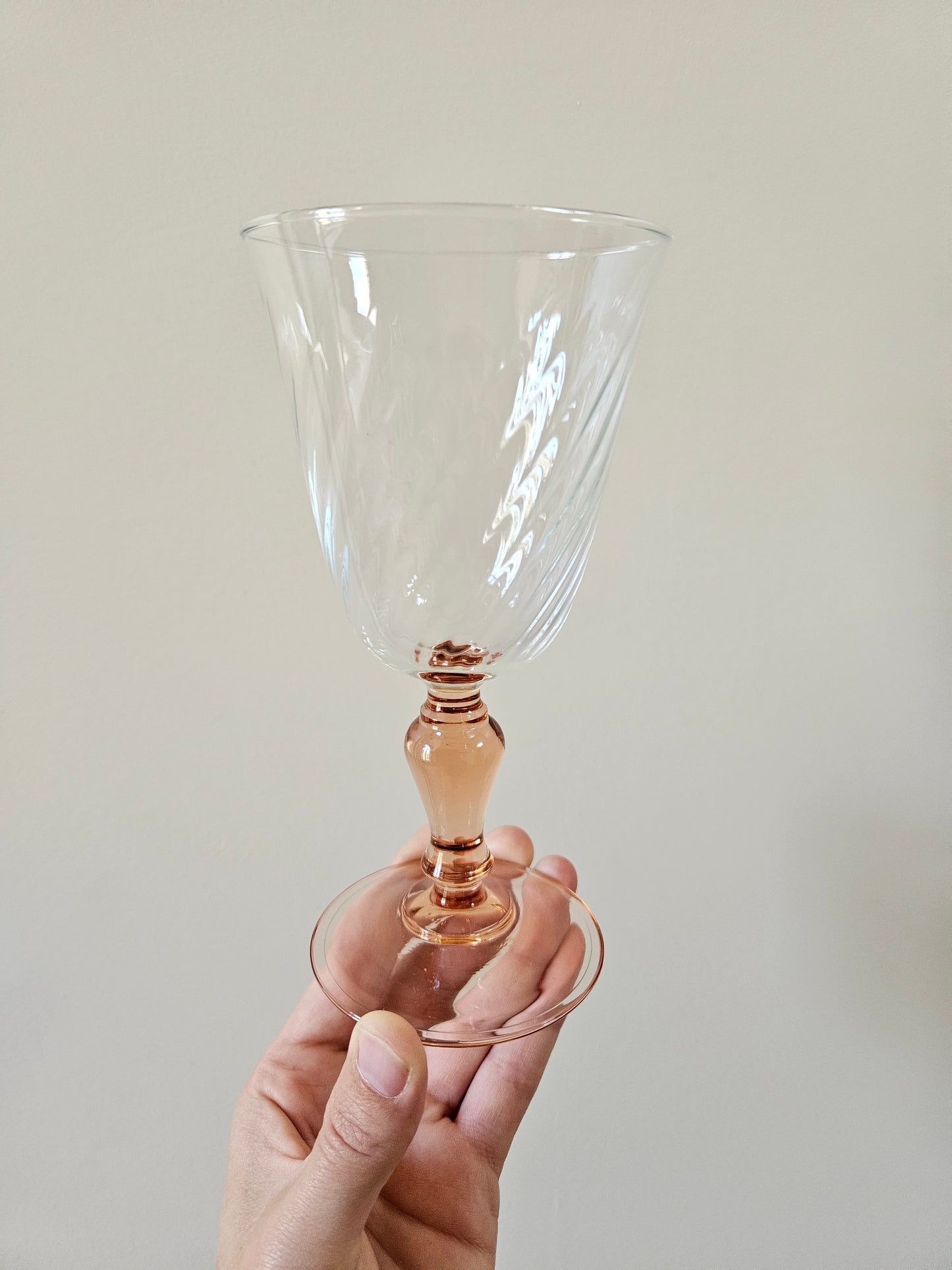Verre à eau vintage Luminarc Rosaline