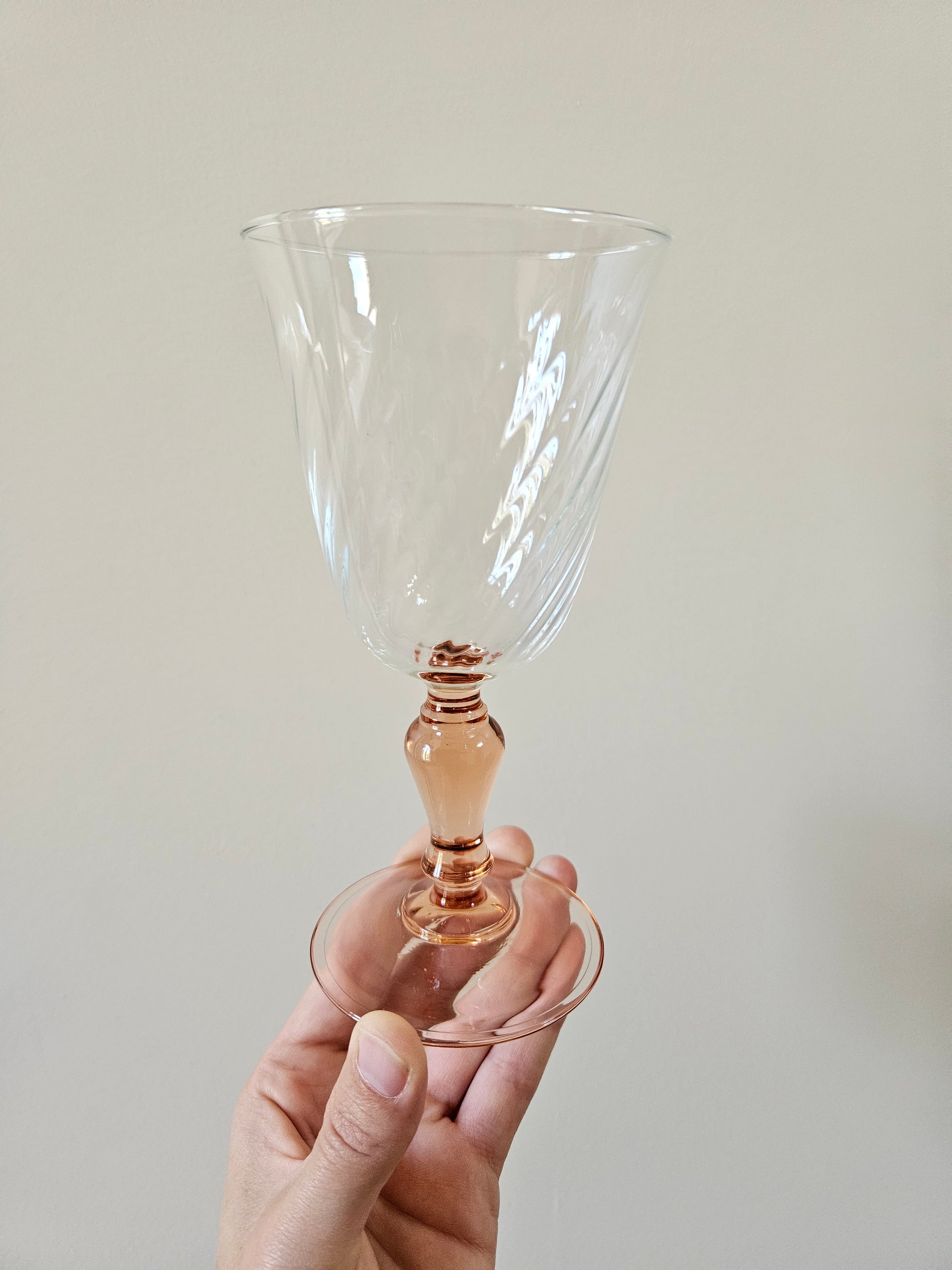 Verre à eau vintage Luminarc Rosaline