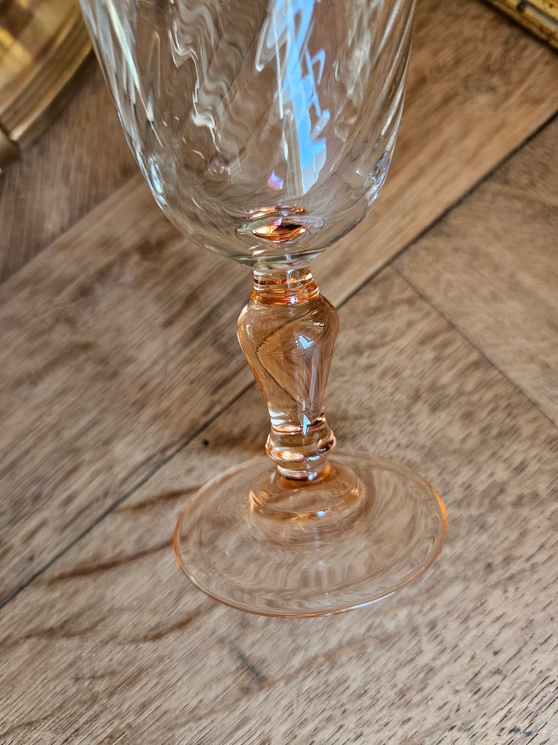 Pied de verre vintage rosaline, Luminarc