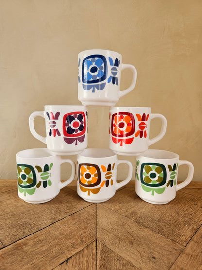 Mug vintage Arcopal, Mobil plusieurs coloris