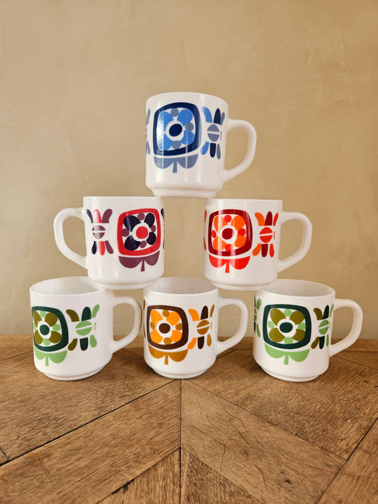Mug vintage Arcopal, Mobil plusieurs coloris