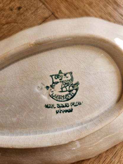 Estampille ancienne Creil et Montereau, Labrador. Émail sans plomb.