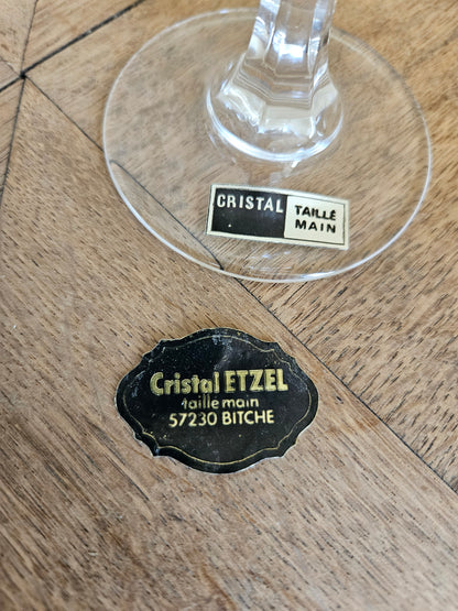 Cristal Etzel, Lorraine. Taillé main.