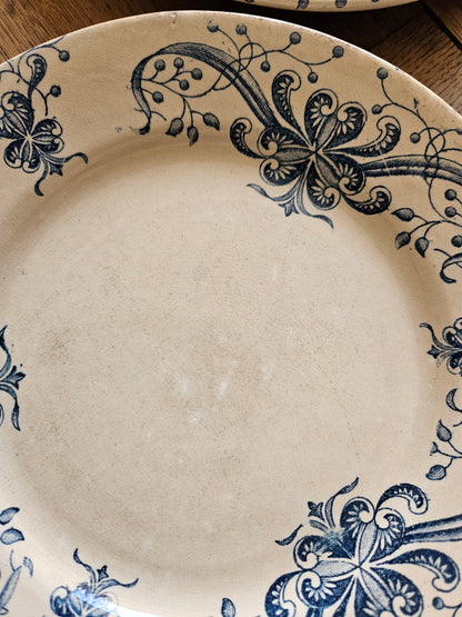 Assiettes plates anciennes Faïencerie de Lyon, Joconde #2