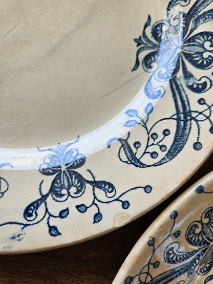 Assiettes plates anciennes Faïencerie de Lyon, Joconde #2