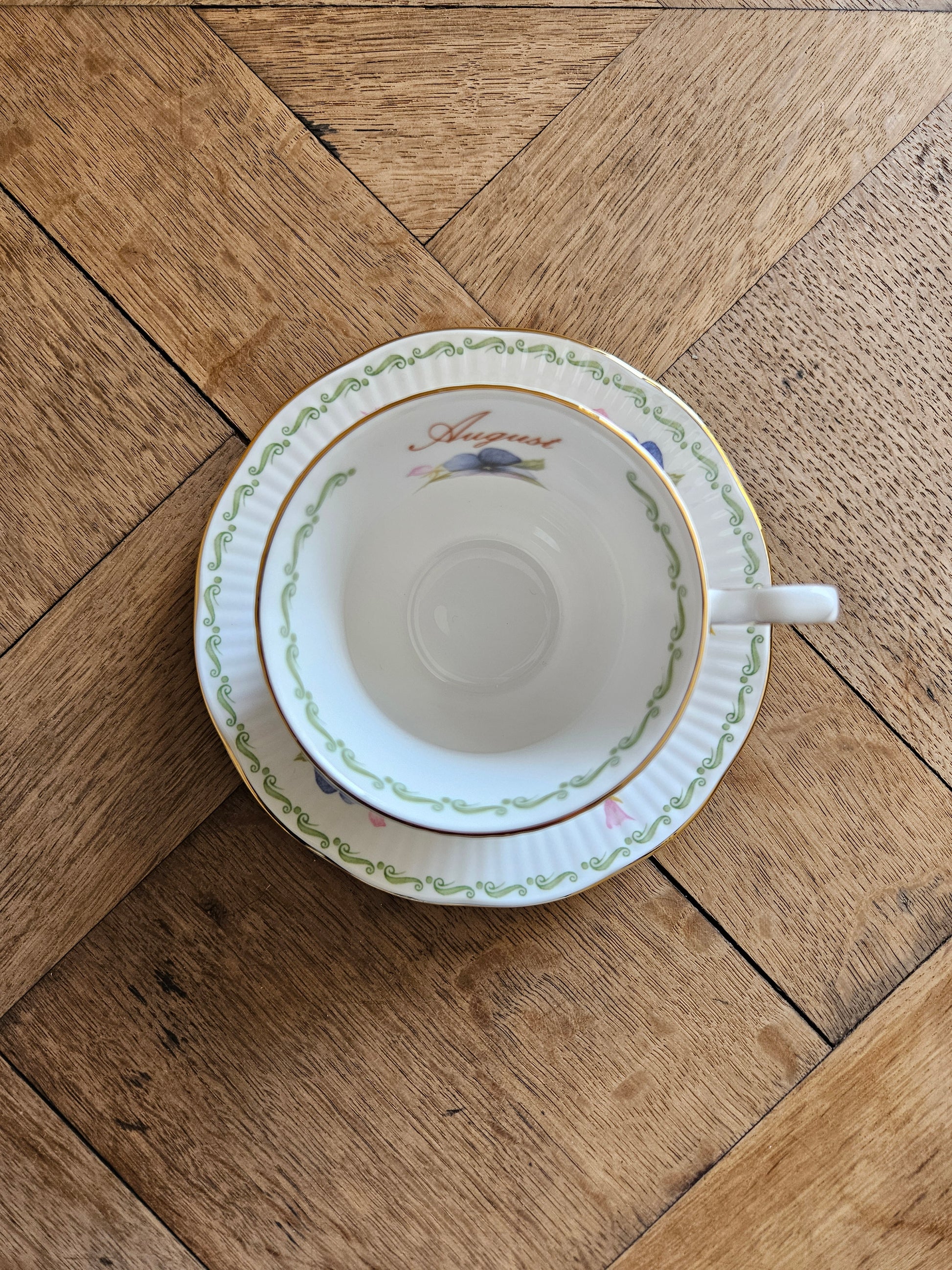 Tasse vintage Queen’s, August pansy