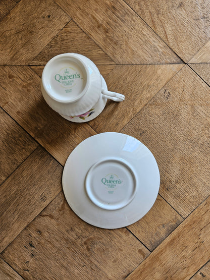 Tasse vintage Queen’s, August pansy