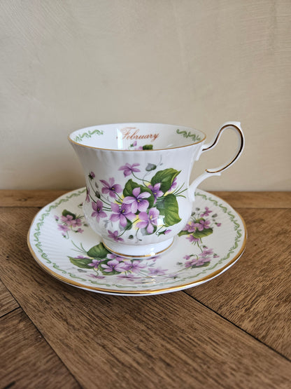 Tasse Queen’s, February violets