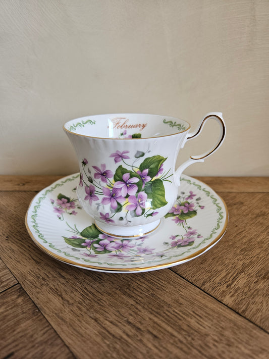 Tasse Queen’s, February violets