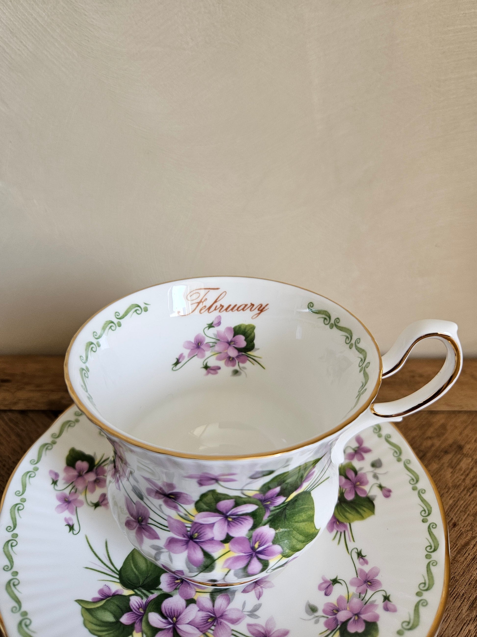 Tasse Queen’s, February violets