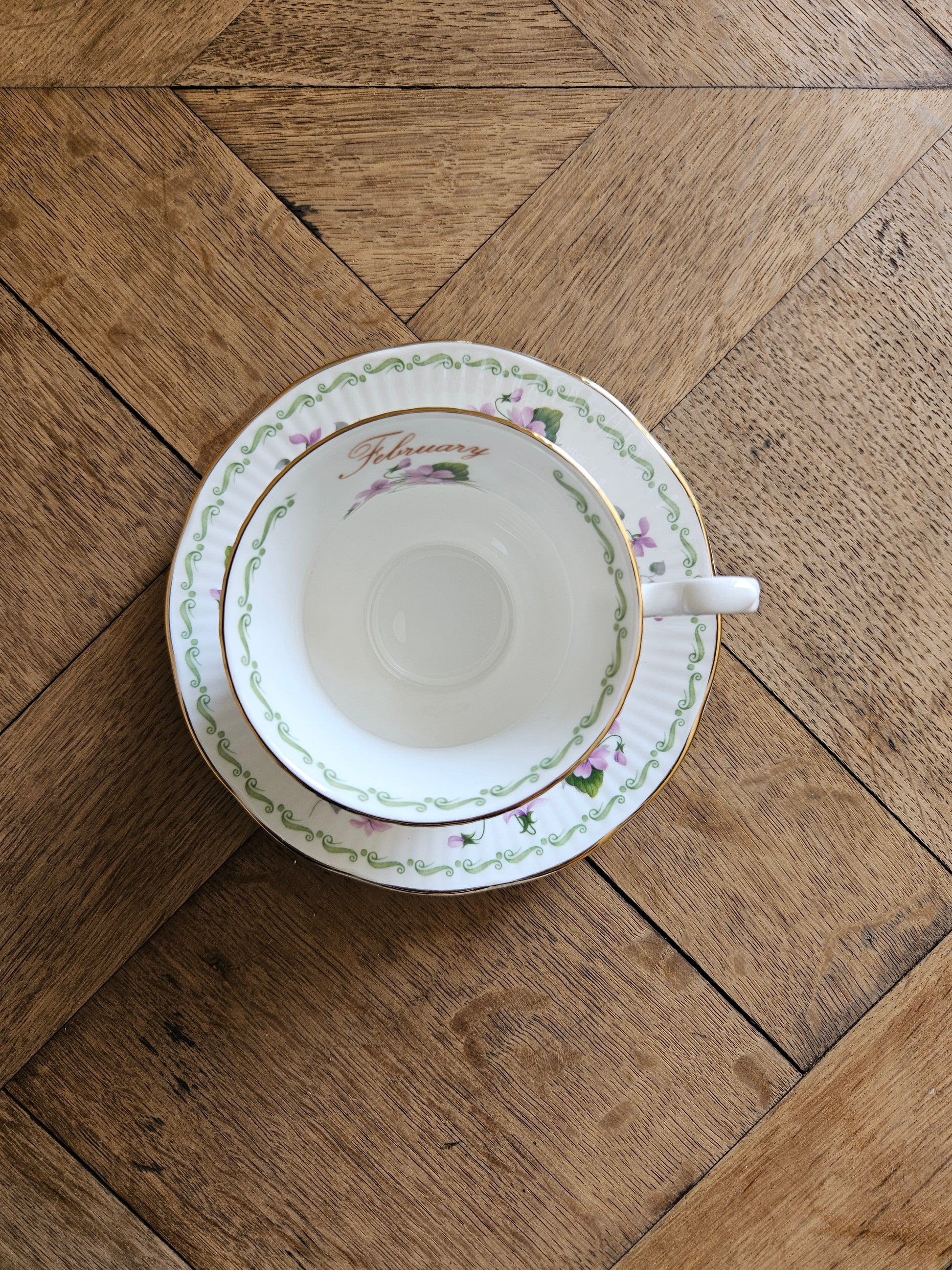 Tasse Queen’s, February violets