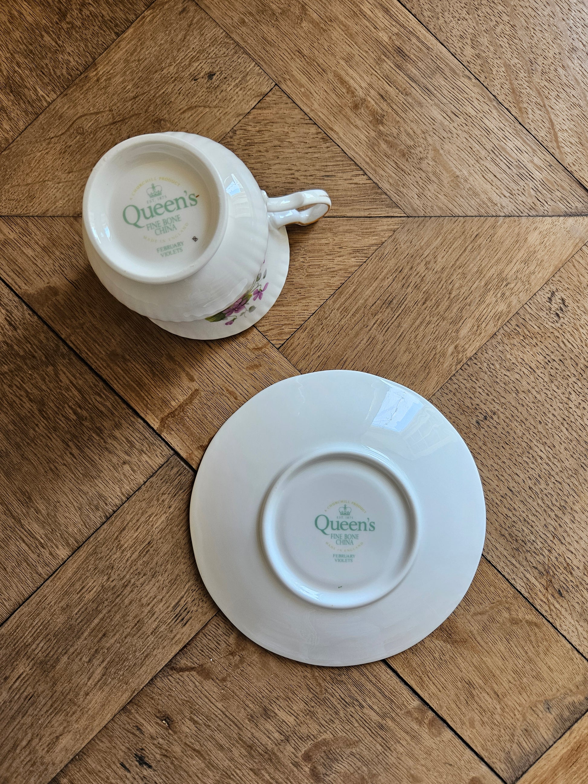 Tasse Queen’s, February violets
