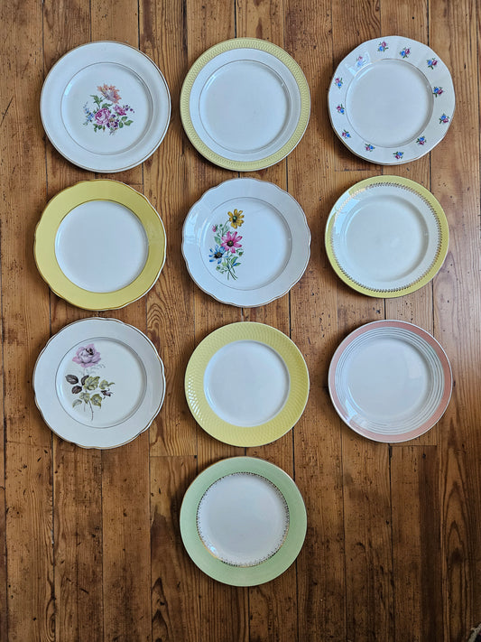 Mix d’assiettes plates dépareillées #2