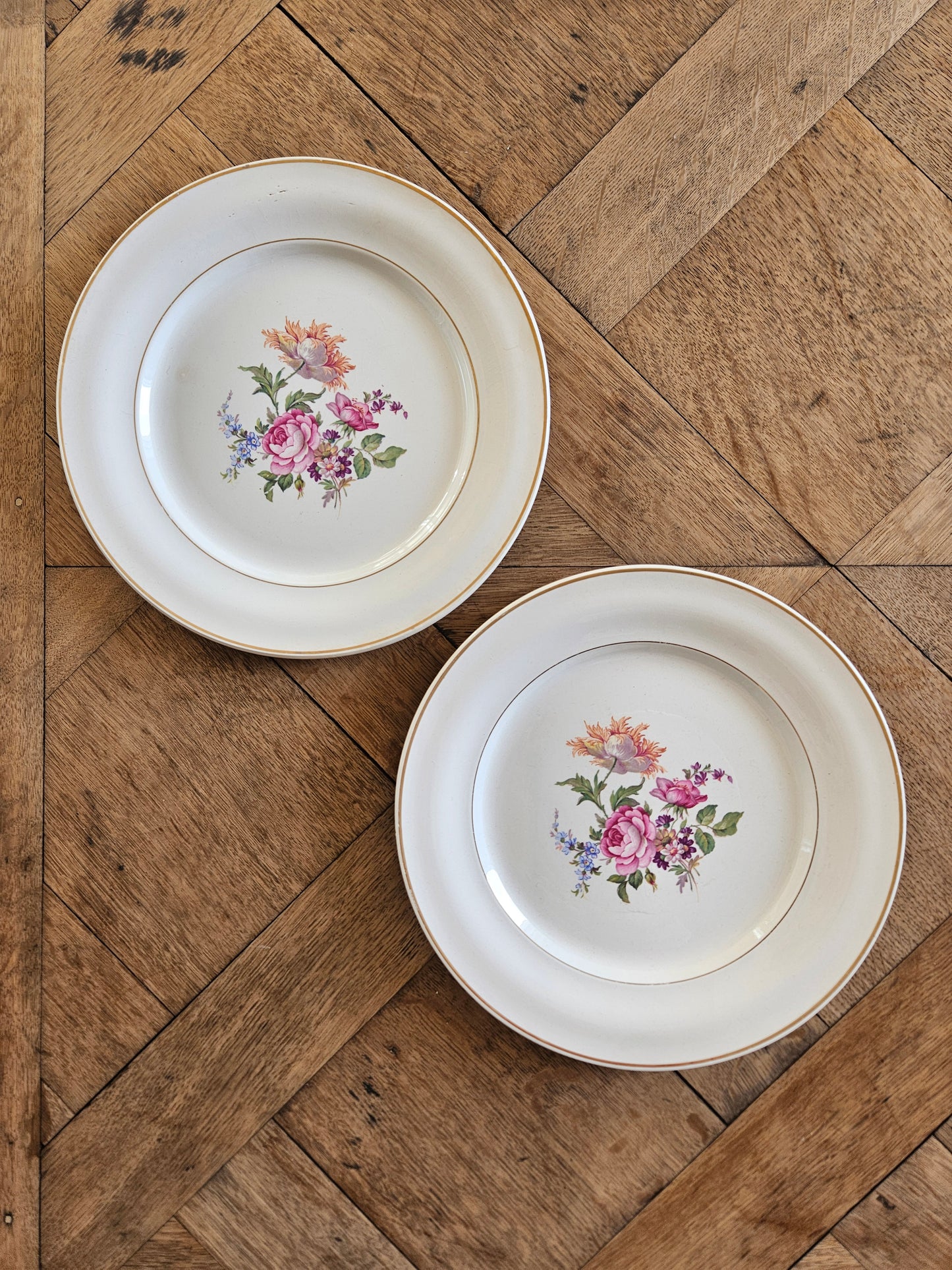 Mix d’assiettes plates dépareillées #1