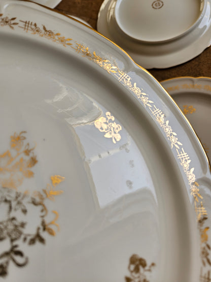 Assiettes plates porcelaine de Vierzon