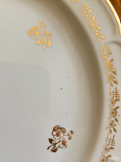 Assiettes plates porcelaine de Vierzon