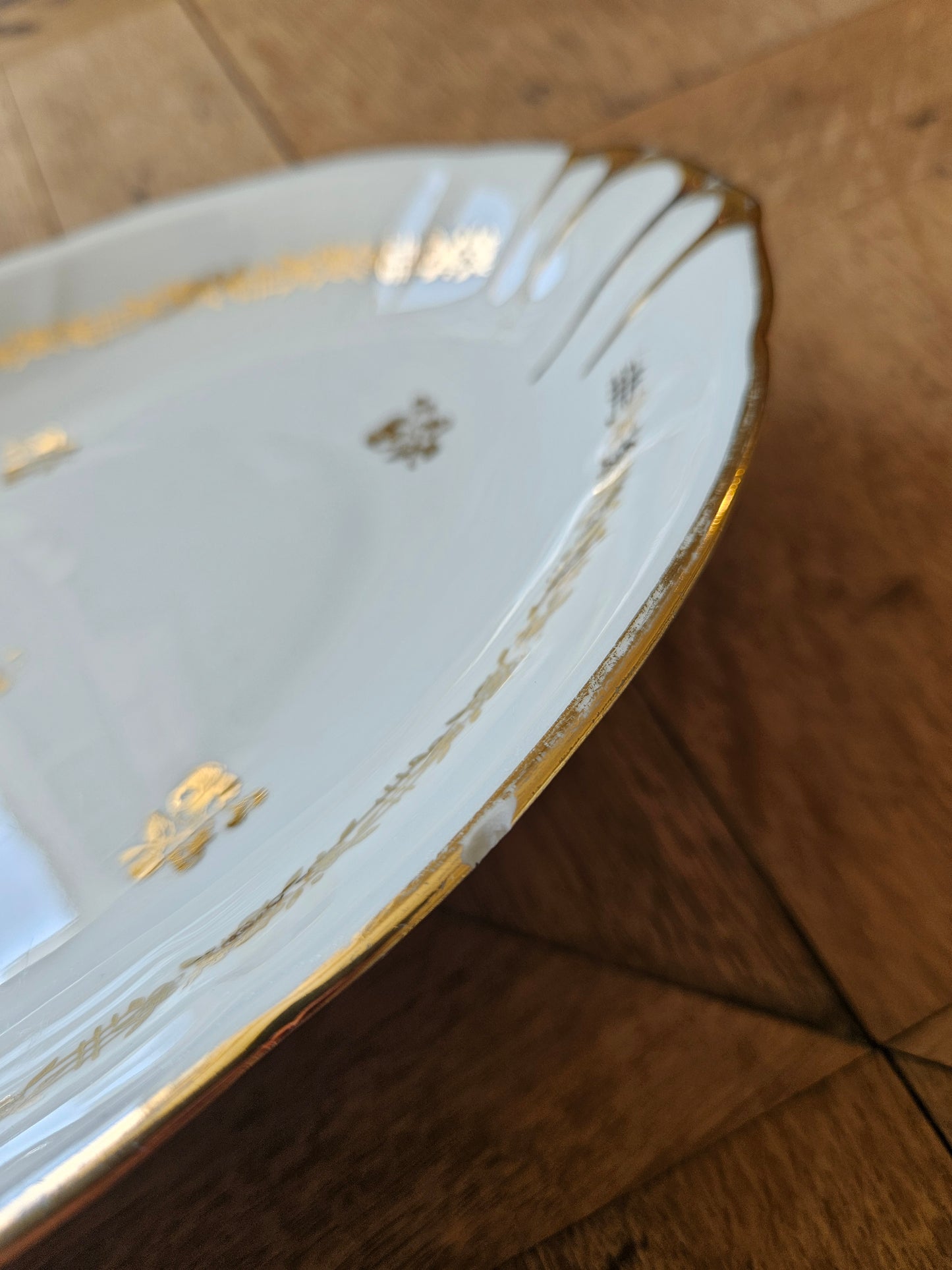 Plat ovale porcelaine de Vierzon