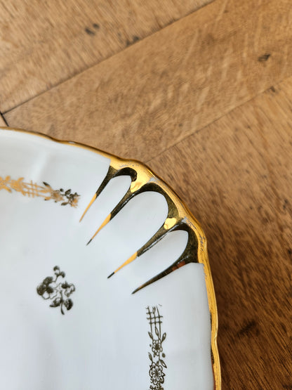 Plat ovale porcelaine de Vierzon