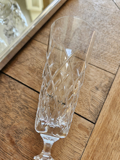 Flûtes à champagne en cristal