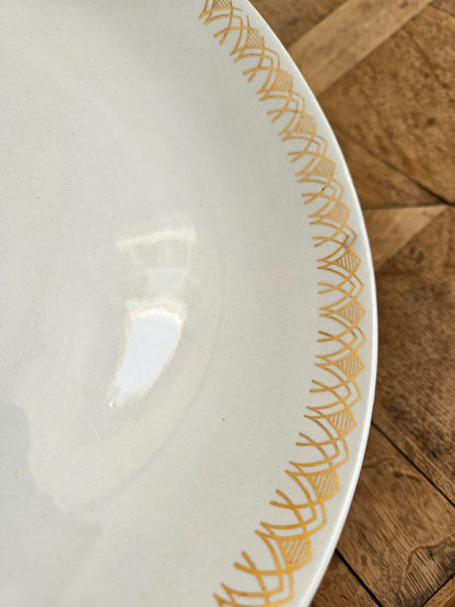 Plat à gâteau vintage style Art Déco